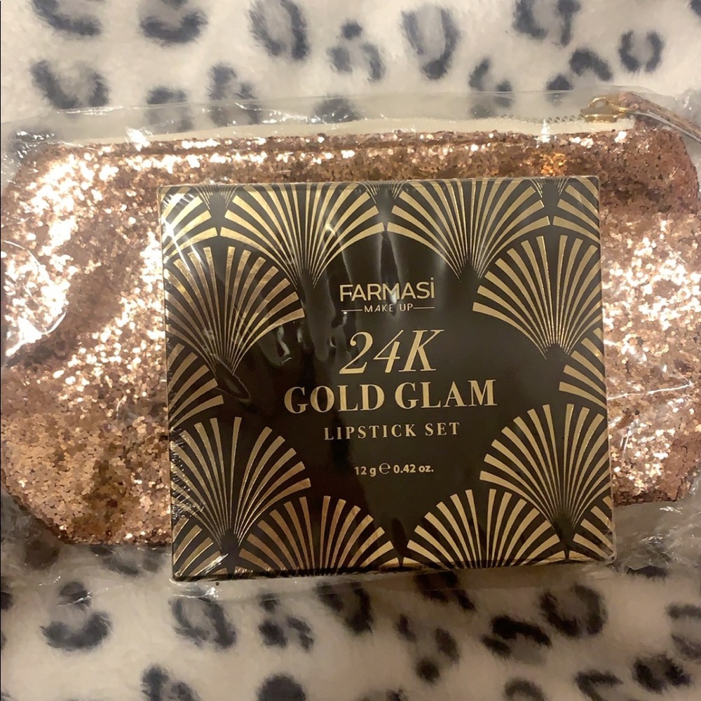 Farmasi 24K Glam Gold Lipstick Set - UNOPENED